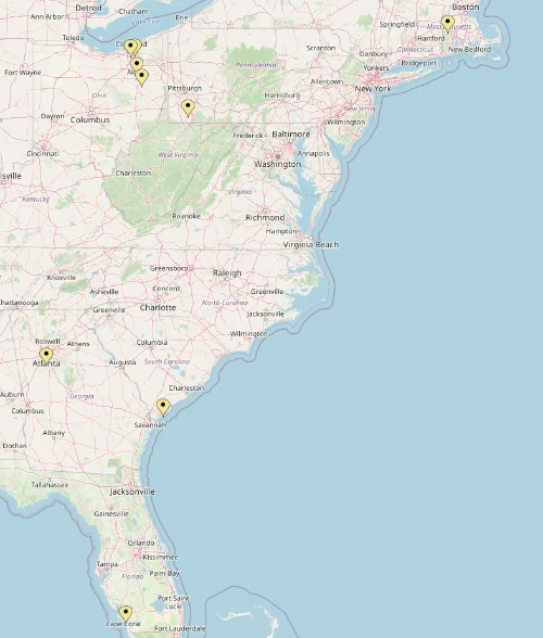 Complete Pest Solutions Map